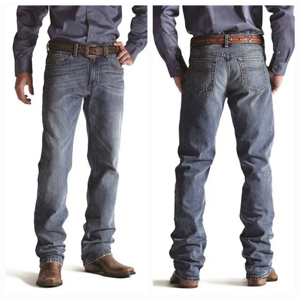 Ariat Mens M2 Relaxed Bootcut Jeans Medium Wash Size 36/30
